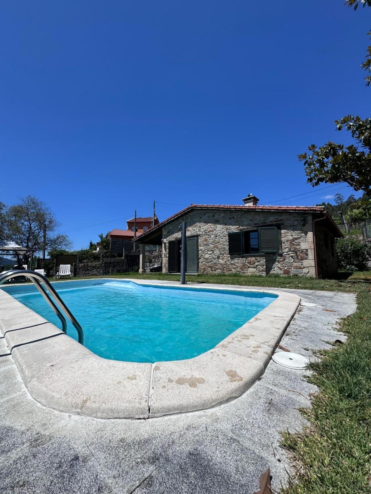 Casa 2 Habitaciones Con Piscina Y Cenador Al Aire Libre Ποντεβέντρα Εξωτερικό φωτογραφία